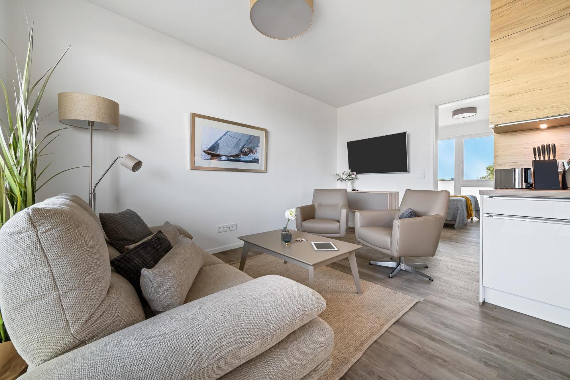 Beachterracethree- Eg, Barrierearm, Meerblick, Terrasse, Kamin, Sauna Olpenitz